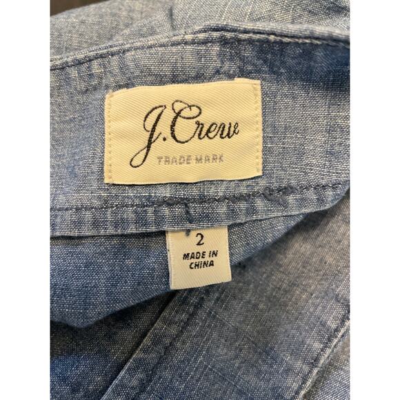 J. Crew Chambray Skirt - Womens Size 2 - Blue - Picture 4 of 6